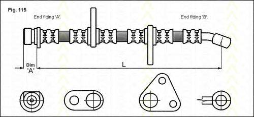 TRISCAN 815040119 Тормозной шланг