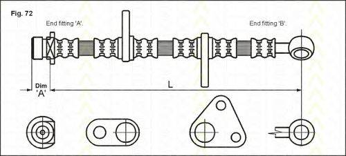 TRISCAN 815040121 Тормозной шланг