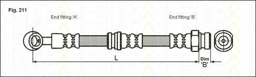 TRISCAN 815043206 Тормозной шланг