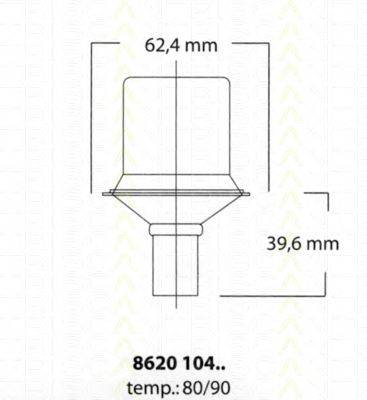 TRISCAN 862010490 Термостат, охлаждающая жидкость