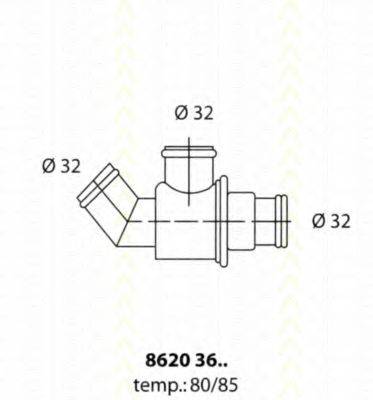 TRISCAN 86203685 Термостат, охлаждающая жидкость
