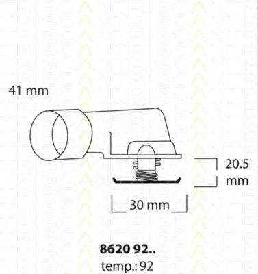 TRISCAN 86209292 Термостат, охлаждающая жидкость