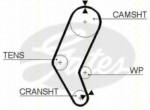 TRISCAN 86455401 Ремень ГРМ