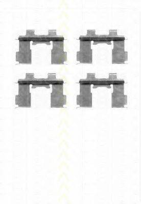 TRISCAN 8105101631 Комплектующие, колодки дискового тормоза