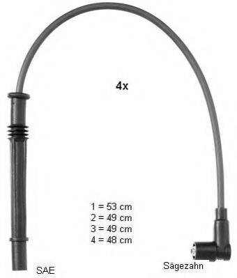 BERU PRO1604 Комплект проводов зажигания