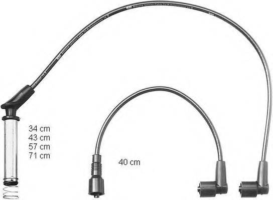BERU ZEF1118 Комплект проводов зажигания