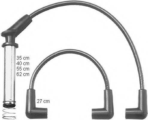 BERU ZEF1123 Комплект проводов зажигания