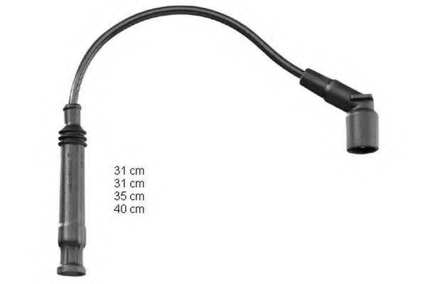 BERU ZEF1183 Комплект проводов зажигания