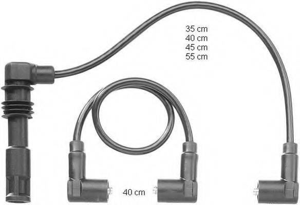 BERU ZEF1187 Комплект проводов зажигания