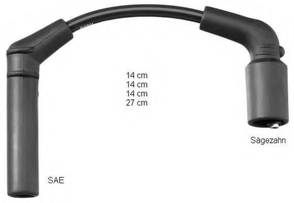 BERU ZEF1608 Комплект проводов зажигания