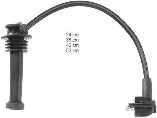 BERU ZEF719 Комплект проводов зажигания