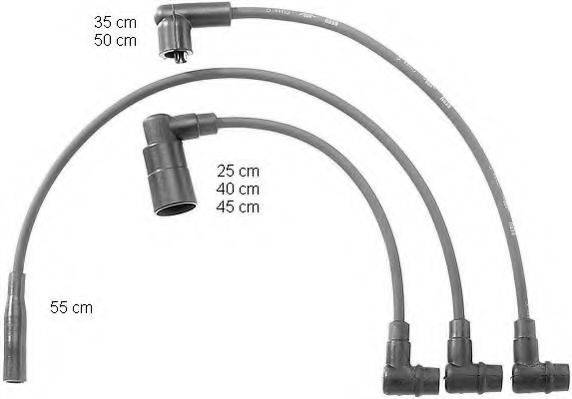BERU ZEF732 Комплект проводов зажигания