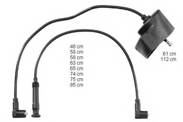 BERU ZEF970 Комплект проводов зажигания