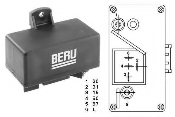 BERU GR059 Блок управления, время накаливания