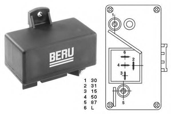 BERU GR065 Блок управления, время накаливания