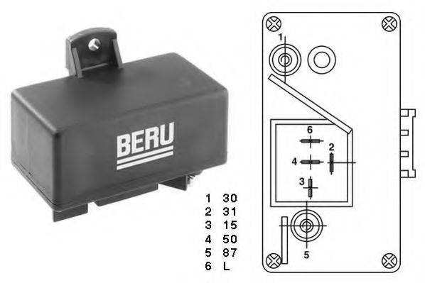 BERU GR066 Блок управления, время накаливания