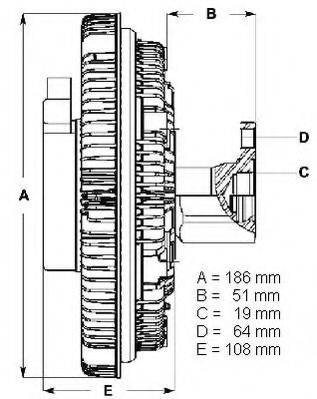 BERU LK031 Сцепление, вентилятор радиатора