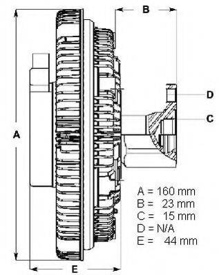 BERU LK037 Сцепление, вентилятор радиатора
