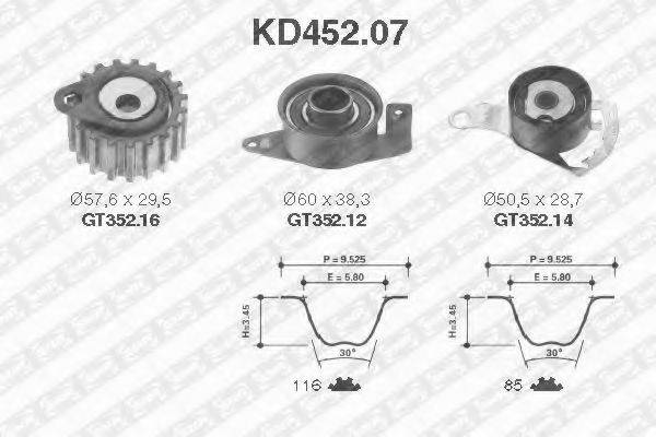 SNR KD45207 Комплект ремня ГРМ