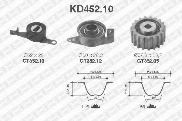 SNR KD45210 Комплект ремня ГРМ