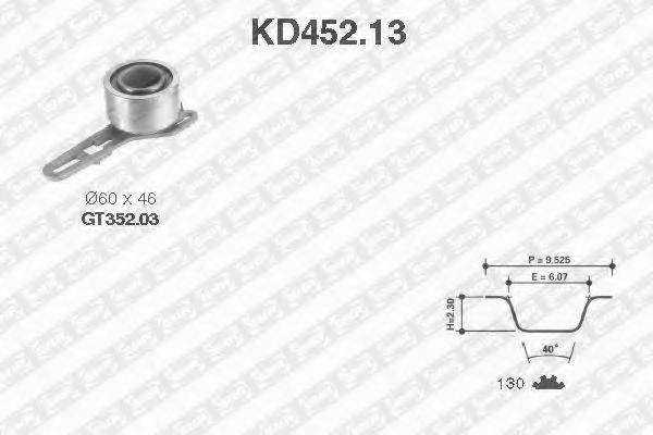 SNR KD45213 Комплект ремня ГРМ