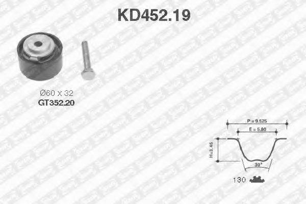 SNR KD45219 Комплект ремня ГРМ