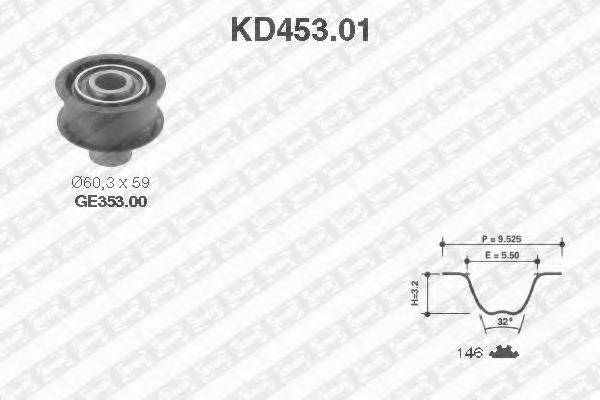 SNR KD45301 Комплект ремня ГРМ