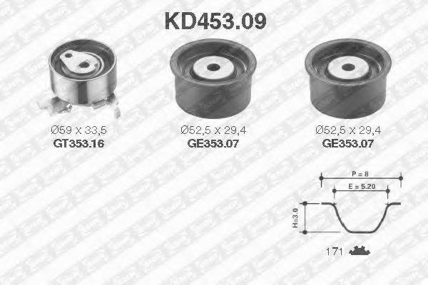 SNR KD45309 Комплект ремня ГРМ