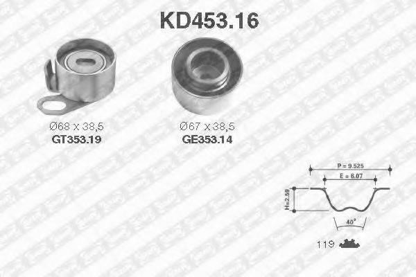 SNR KD45316 Комплект ремня ГРМ