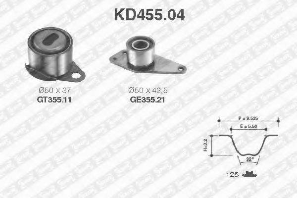 SNR KD45504 Комплект ремня ГРМ