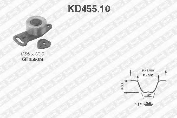 SNR KD45510 Комплект ремня ГРМ