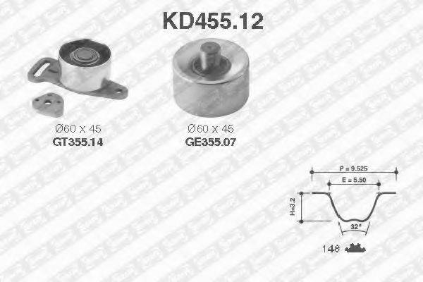 SNR KD45512 Комплект ремня ГРМ