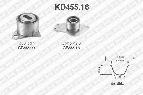 SNR KD45516 Комплект ремня ГРМ