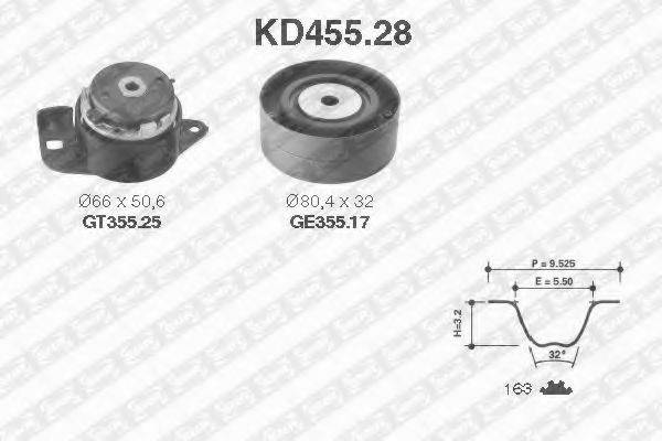 SNR KD45528 Комплект ремня ГРМ