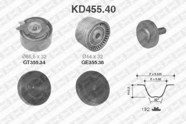 SNR KD45540 Комплект ремня ГРМ