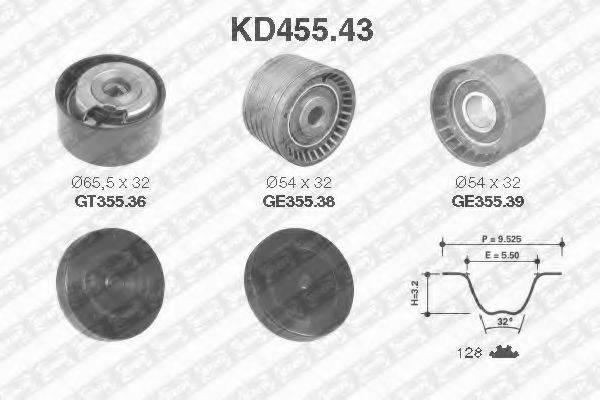 SNR KD45543 Комплект ремня ГРМ