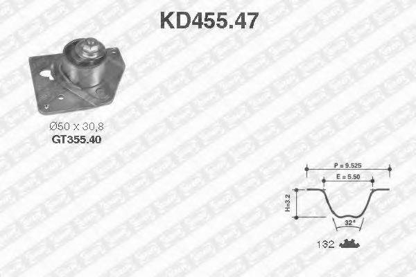 SNR KD45547 Комплект ремня ГРМ