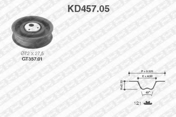 SNR KD45705 Комплект ремня ГРМ