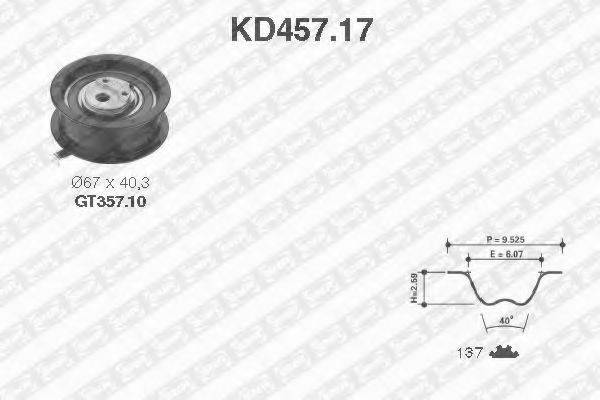 SNR KD45717 Комплект ремня ГРМ