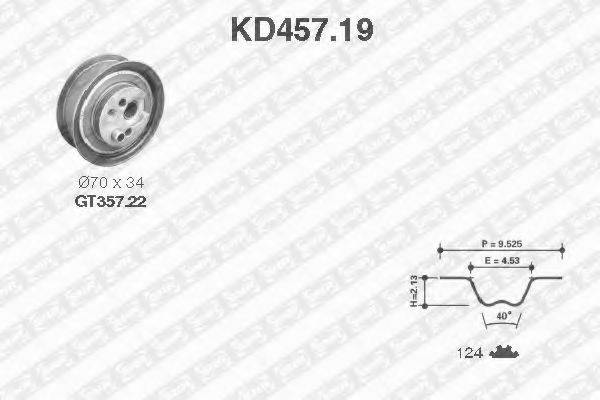 SNR KD45719 Комплект ремня ГРМ