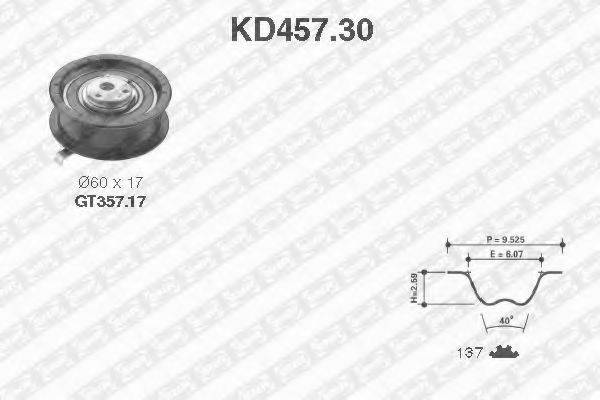 SNR KD45730 Комплект ремня ГРМ