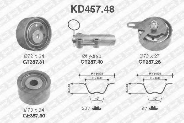 SNR KD45748 Комплект ремня ГРМ