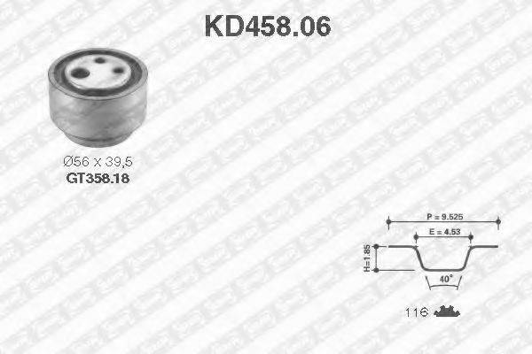 SNR KD45806 Комплект ремня ГРМ