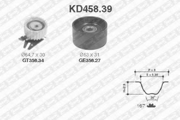 SNR KD45839 Комплект ремня ГРМ