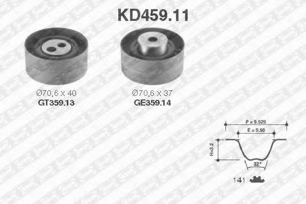 SNR KD45911 Комплект ремня ГРМ