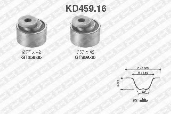 SNR KD45916 Комплект ремня ГРМ