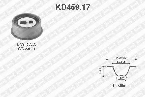 SNR KD45917 Комплект ремня ГРМ