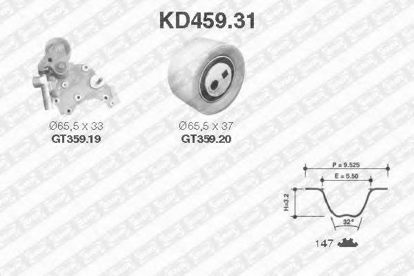 SNR KD45931 Комплект ремня ГРМ