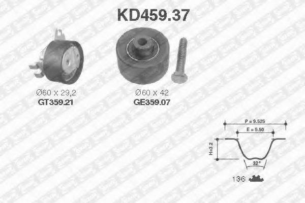 SNR KD45937 Комплект ремня ГРМ