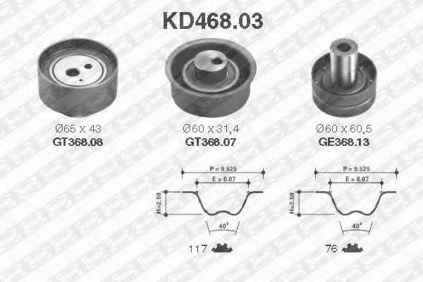 SNR KD46803 Комплект ремня ГРМ